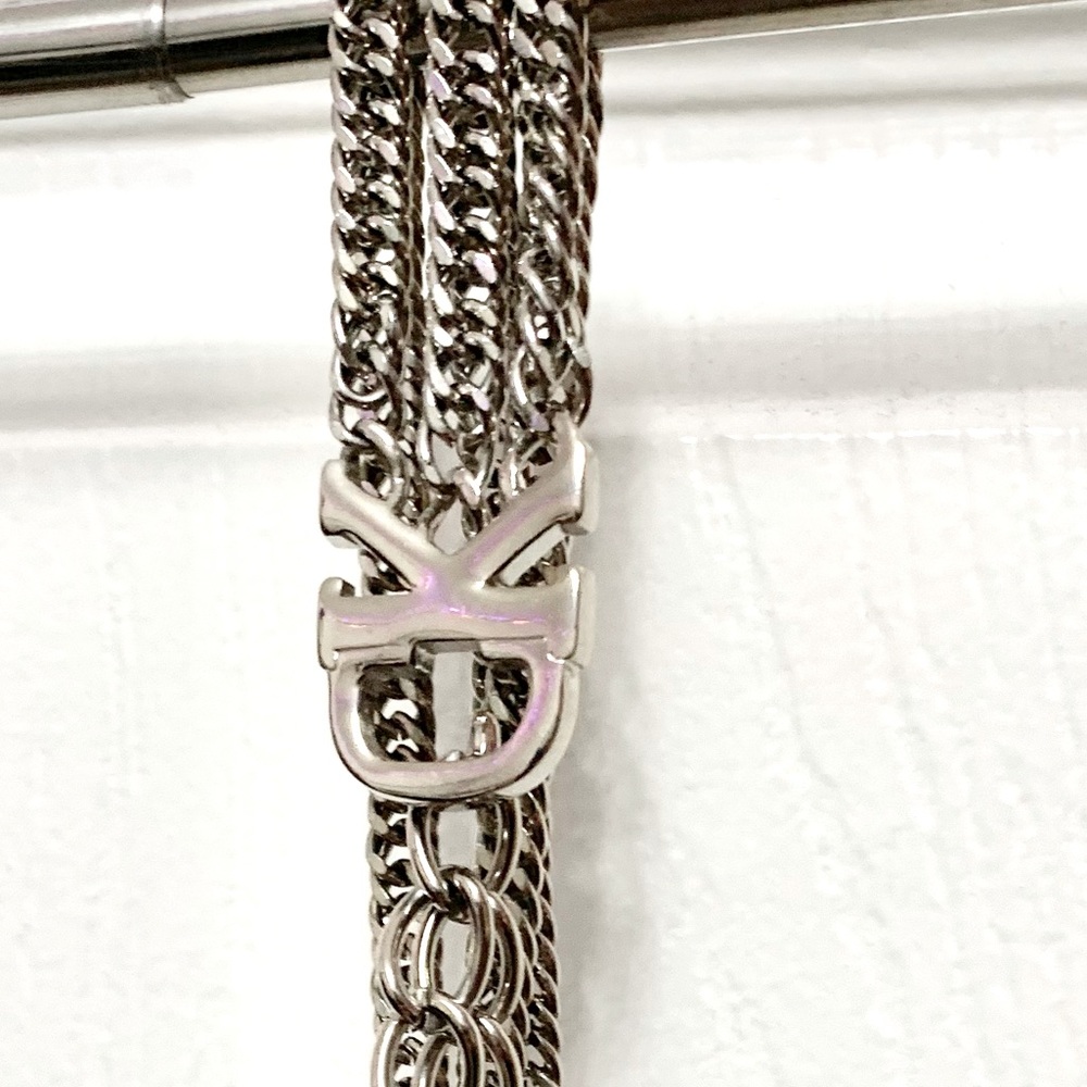 Calvin Klein Chain Belt - Silver Toned - OSFM - 38”